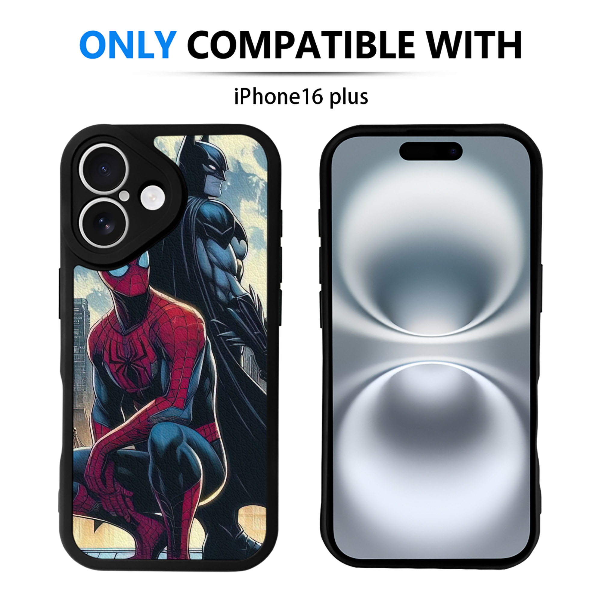 Spider Man スパイダーマン 【iPhone 16シリーズ対応】シリコンスマホケース（レザー調） 材質：シリコン